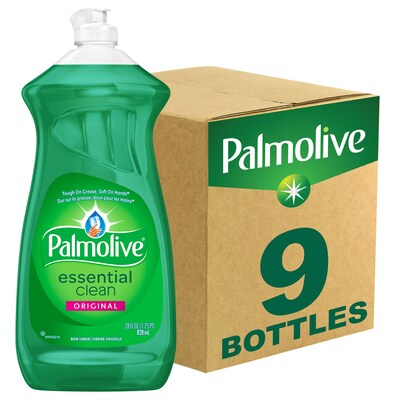 Palmolive Essential Clean Liquid Dish Soap, Original Scent, 28 oz., 9/Carton (US06022ACT)