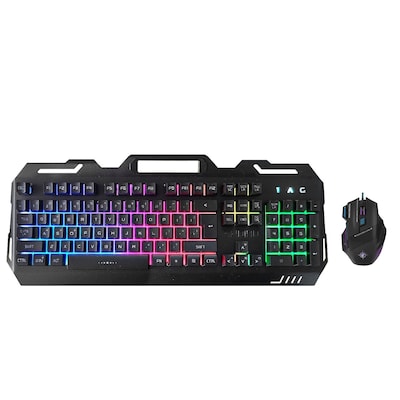 SaharaCase Wired Gaming Keyboard & Mouse Combo, Black (KB37)