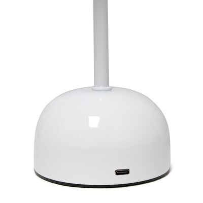 Simple Designs Mushroom Magic LED Table Lamp, White (LD1069-WHT)