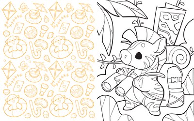 Quarto Cute Chibi Creature Coloring Book, 128 Pages (9781631069390)