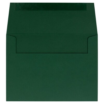 JAM Paper A6 Invitation Envelopes, 4.75 x 6.5, Dark Green, 25/Pack (3157346)