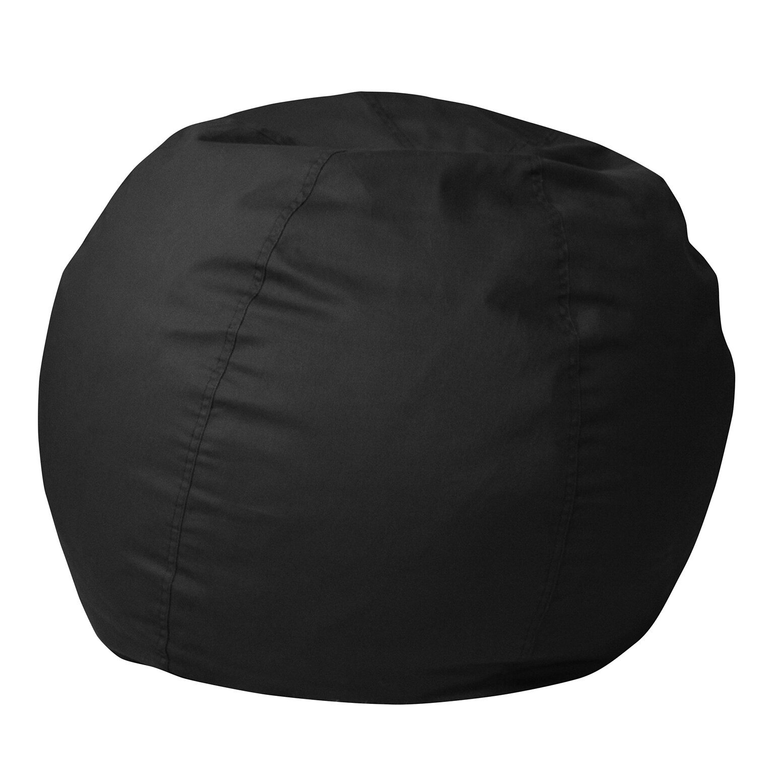 Flash Furniture Dillon Fabric Refillable Bean Bag Chair, Solid Black (DGBEANSMSLDBK)