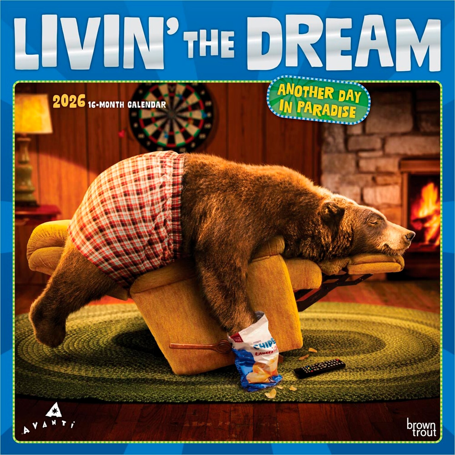 2026 BrownTrout Livin the Dream 12 x 12 Monthly Wall Calendar (9798330701469)
