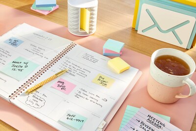 Post-it Recycled Pop-up Notes, 3" x 3", Canary Collection, 100 Sheet/Pad, 12 Pads/Pack (R330RP12YW)