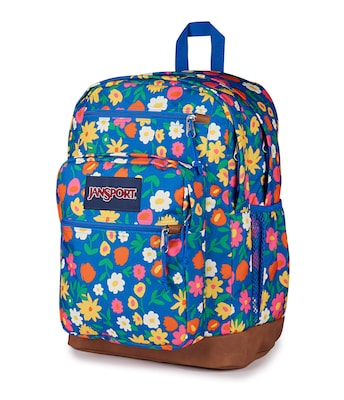 JanSport Cool Student Flower Market Laptop Backpack, Large, Multicolored (JS0A2SDDDKO)