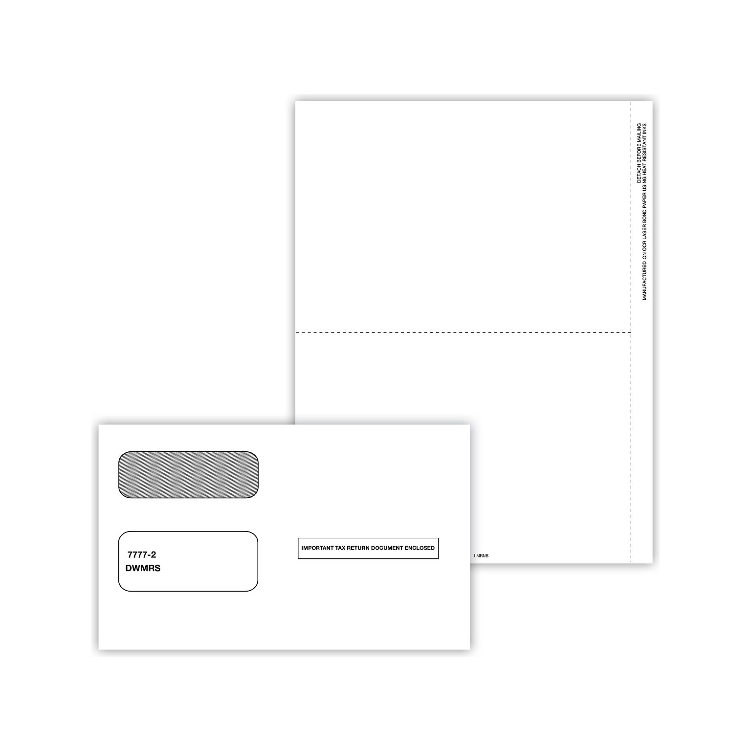 ComplyRight 1099-MISC 3-Part Blank Tax Form Set with Envelopes/Recipient Copy Only, 25/Pack (6112E25)