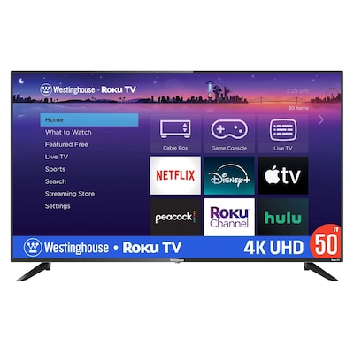 Westinghouse 50 4K Ultra HD Smart Roku TV, Black (WR50UX4210)