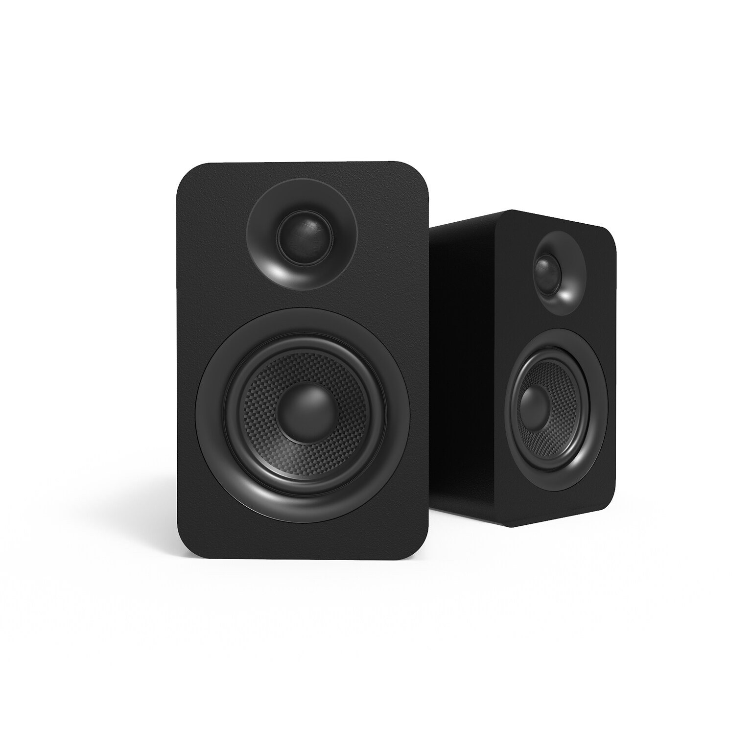 Kanto YU Passive 4 Speakers with 1 Silk Dome Tweeter and 4 Kevlar Woofer, Black, Pair (YU4P)