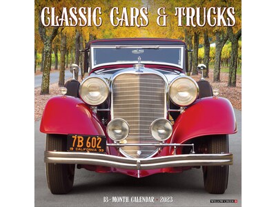 2023 Willow Creek Classic Cars & Trucks 12 x 12 Monthly Wall Calendar (25468)