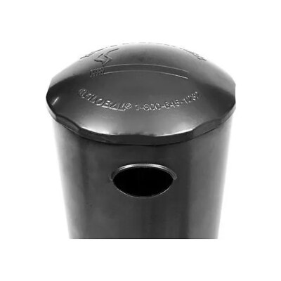 Global Industrial Aluminum Outdoor Ashtray, 4/9 Gallon, Black (652403)