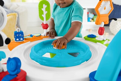 Fisher-Price 3-In-1 Spin & Sort Activity Center, Retro Roar (FWY39)