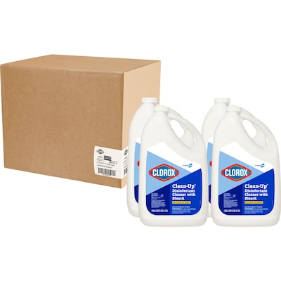 Clorox Clean-Up Disinfectant Cleaner with Bleach Refill, Unscented, 128 oz., 4/Carton (CLO 35420CT)