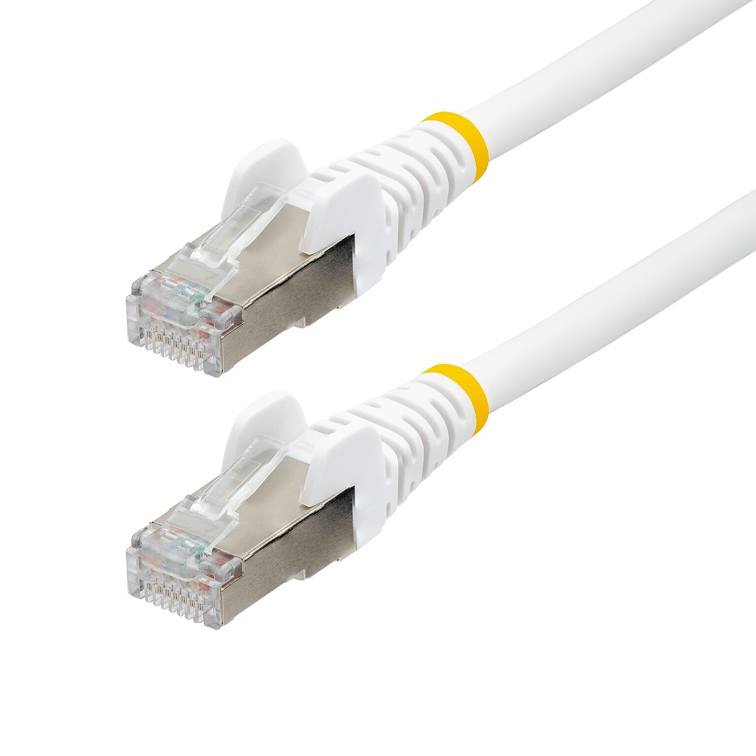 StarTech 75 ft. CAT-6a Ethernet Cable, 27AWG, White (NLWH-75F-CAT-6a-PATCH)