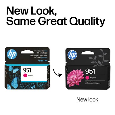 HP 951 Magenta Standard Yield Ink Cartridge, Prints Up to 535 Pages (CN051AN#140)