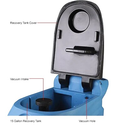 Global Industrial Electric Walk-Behind Auto Floor Scrubber, 18" Cleaning Path (641250)