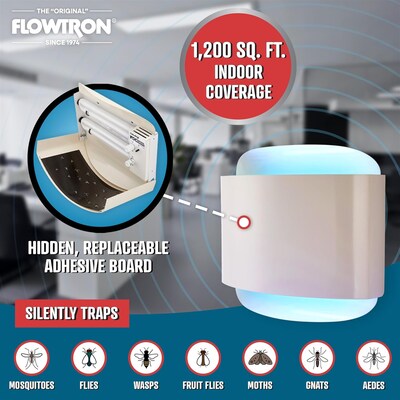 Flowtron Electric Indoor Sconce Fly Killer, 1200 sq. ft. Coverage, 80W Bulb with Dual Lure Method (FLWFC4800)