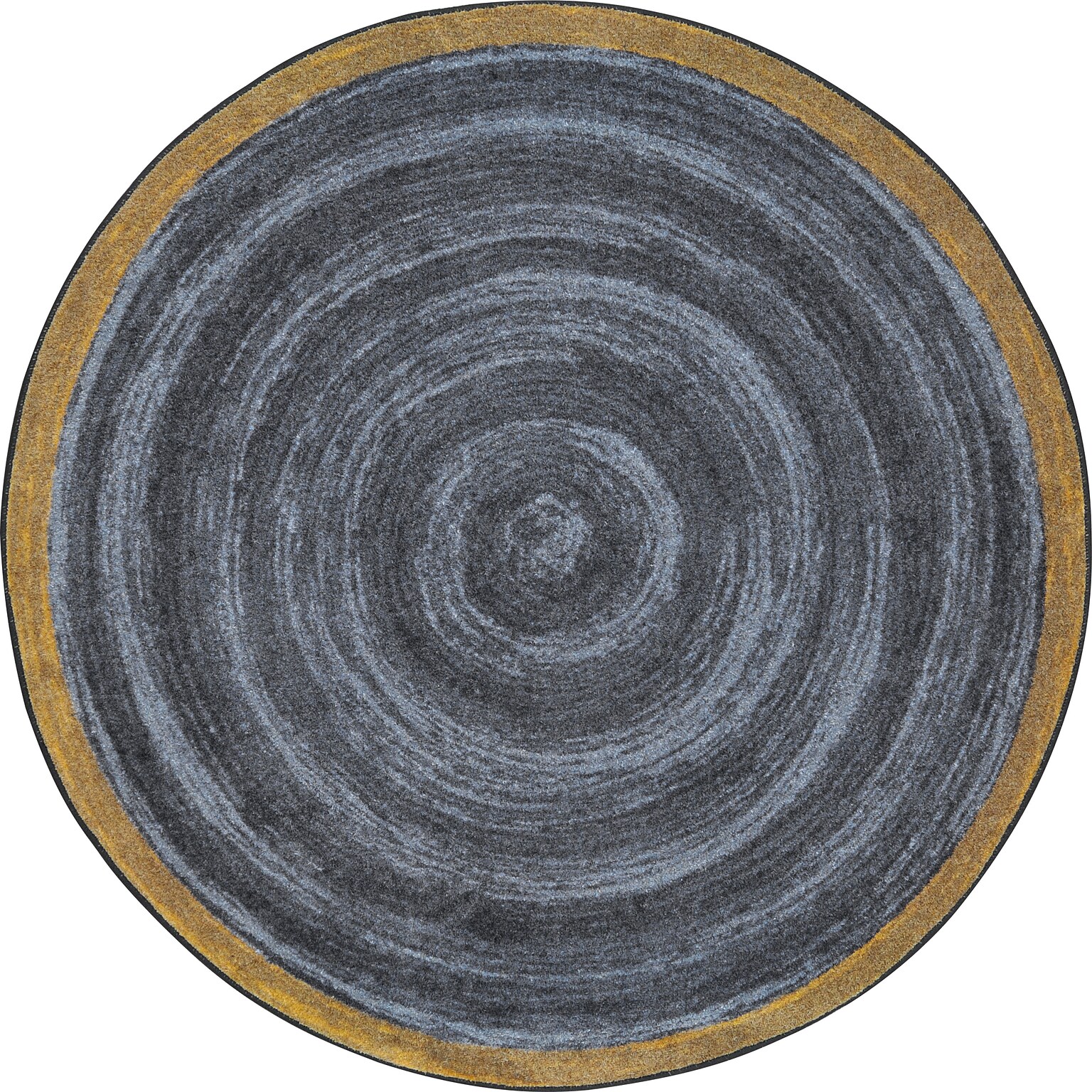 Joy Carpets Feeling Natural Nylon 54 Round Machine Tufted Rug, Slate (1972H-01)