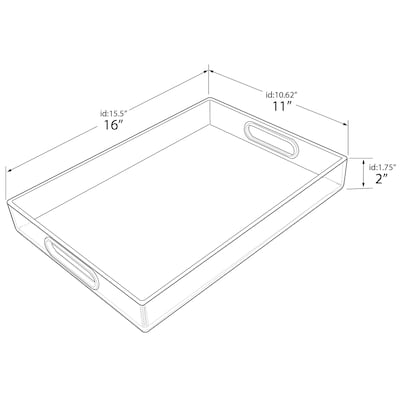 Azar Serving Tray, Acrylic, Clear (556260)
