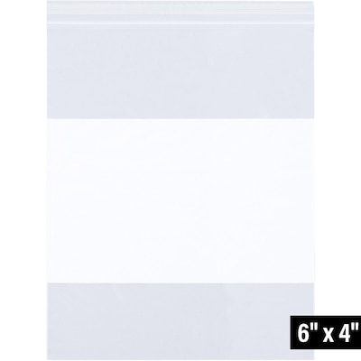 4 x 6 Reclosable Poly Bag, 2 Mil, Clear, 1000/Carton (PB3950)