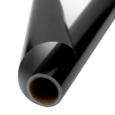 JAM Paper Wrapping Paper, 26.3 sq. ft., Black, 2/Pack(165S25263blg)