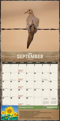 2026 BrownTrout Mossy Oak Gamekeeper 12" x 12" Monthly Wall Calendar (9798330707744)