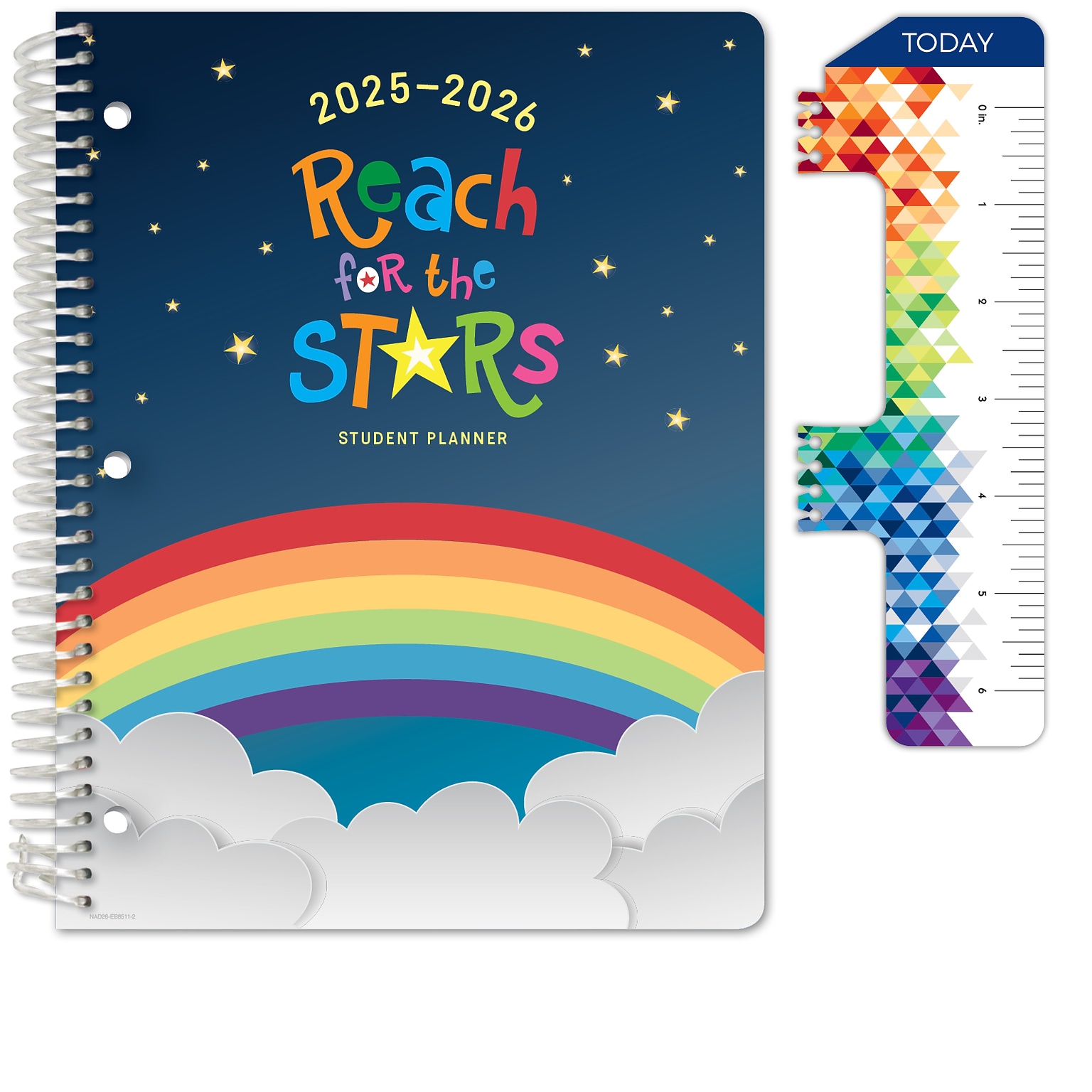 2025-2026 Global Printed Products Reach For The Stars 8.5 x 11 Academic Weekly & Monthly Planner, Paper Cover