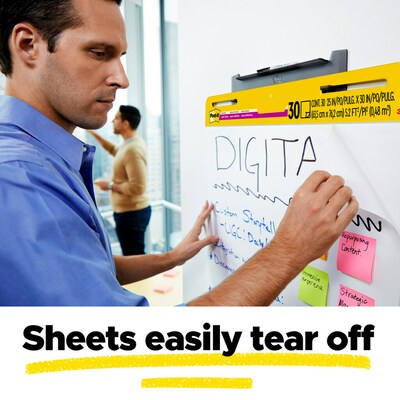 Post-it Super Sticky Wall Easel Pad, 25" x 30", Lined, 30 Sheets/Pad, 8 Pads/Pack (561WL-VAD-8PK)