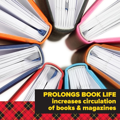 Scotch Book Transparent Clear Tape, 3" x 15 yds., 3" Core, Transparent (845-3)