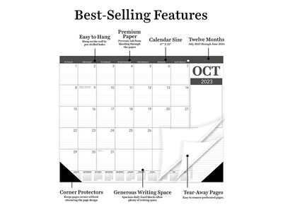 2023-2024 TF Publishing Professional 22 x 17 Monthly Desk Pad Calendar, Professional (AY24-8508)