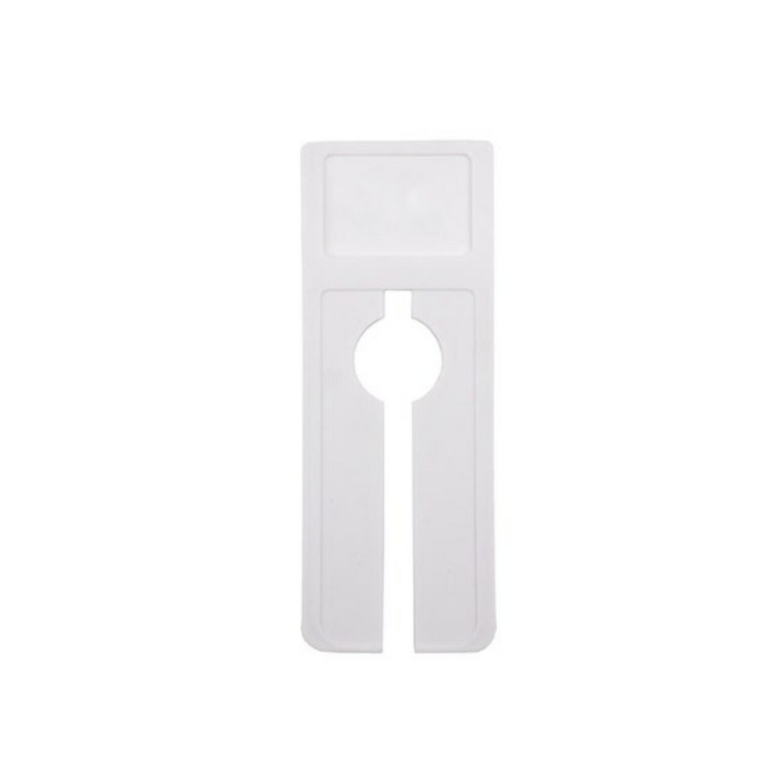 Nahanco Deluxe Plastic Size Divider, White, 50/Pack (D120W)