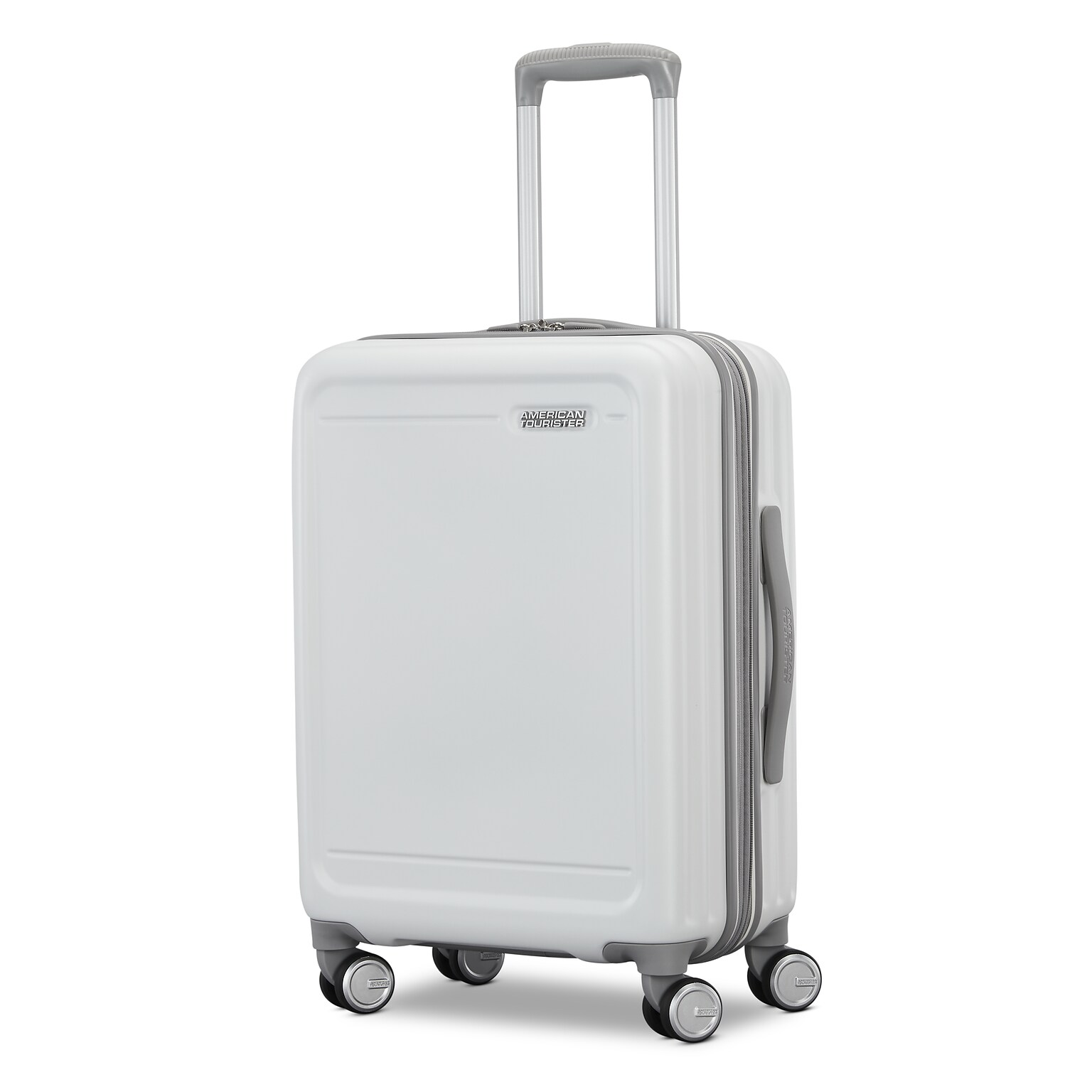 American Tourister 18.9 Hardside Carry-On Suitcase Spinner, White (152600-1908)