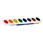 Prang Semi-Moist Washable Watercolor Paint with Brush, Assorted Colors, 8 Colors/Set (00800)