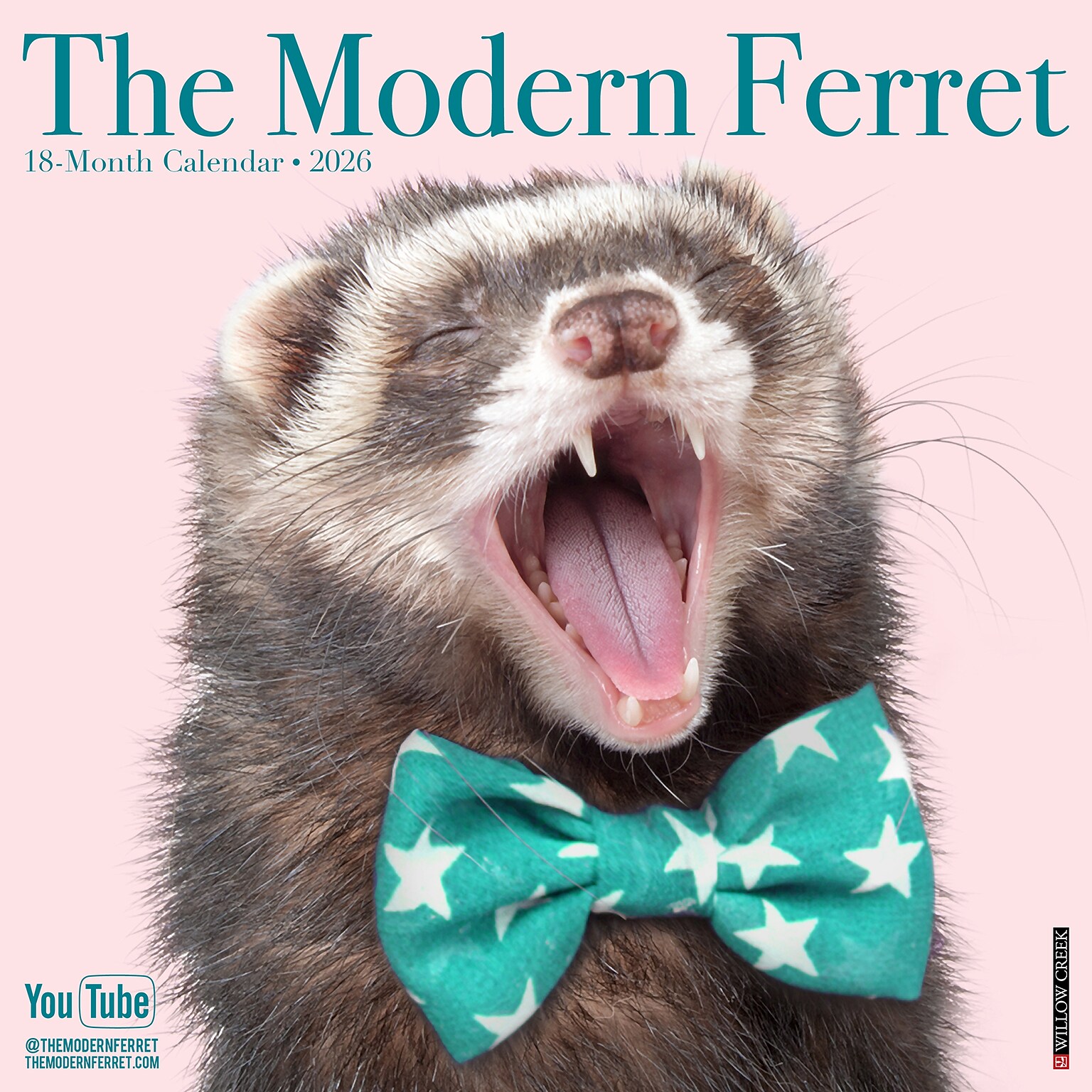 2026 Willow Creek Modern Ferret 12 x 12 Monthly Wall Calendar (51962)