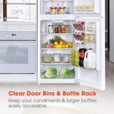 Magic Chef Refrigerator w/Freezer, 10.1 Cu. Ft., White (HMDR1000WE)