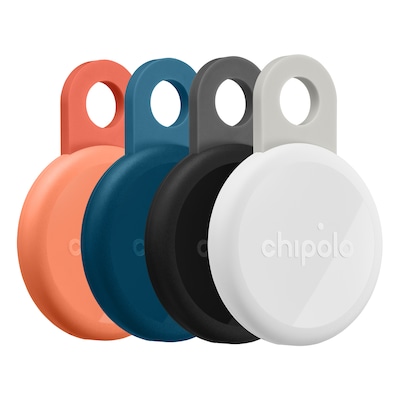 Chipolo LOOP Bluetooth Tracker, Assorted Colors, 4/Pack