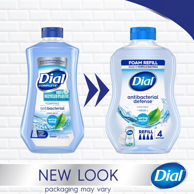 Dial Antibacterial Defense Foaming Hand Soap Refill, Spring Water Scent, 30 Fl. Oz. (17000350875)