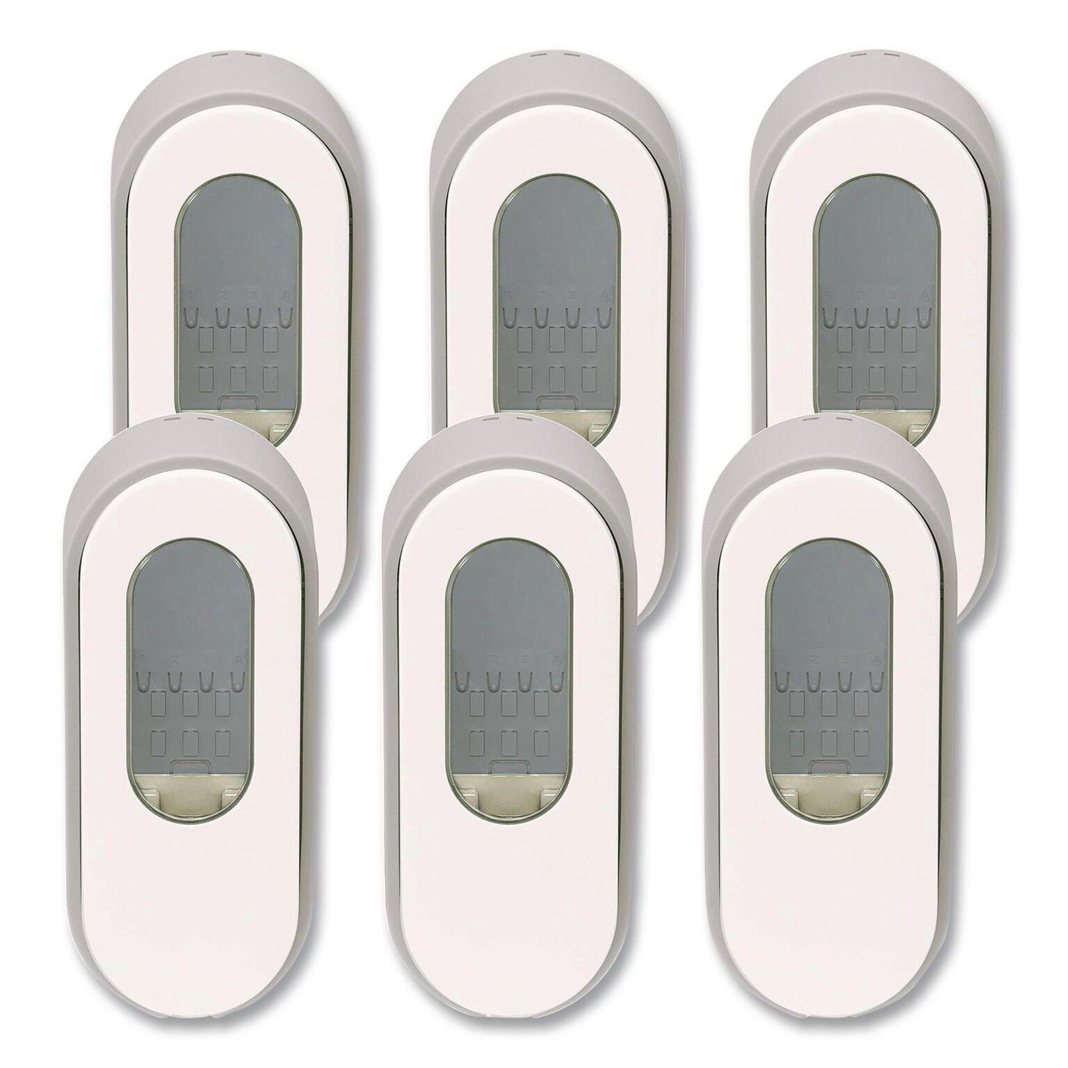 Dial Versa Dispenser for Pouch Refills, 15 oz., 3.75 x 3.38 x 8.75, Light Gray/White, 6/Carton (DIA34055)