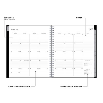 2027 Blue Sky Enterprise 8 x 10 Calendar Year Monthly Planner, Plastic Cover (131794-27)