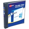 Avery 1 3-Ring Flexible Poly Binders, Gray (17676)