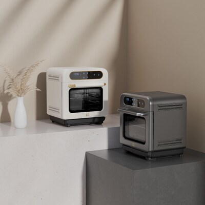Ciarra Nosh 8-in-1 Steam Oven, Ivory Mist (CASO12W)