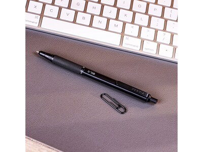 Zebra G-750 Retractable Gel Pens, Medium Point, Black/Blue Ink, 2/Pack (49802)
