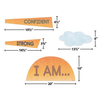 Teacher Created Resources Moving Mountains Road Trip Sun Positive Affirmations Bulletin Board Set, 17/Set (TCR9223)