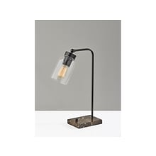 Adesso Bristol Incandescent Desk Lamp, 19, Black (4288-01)
