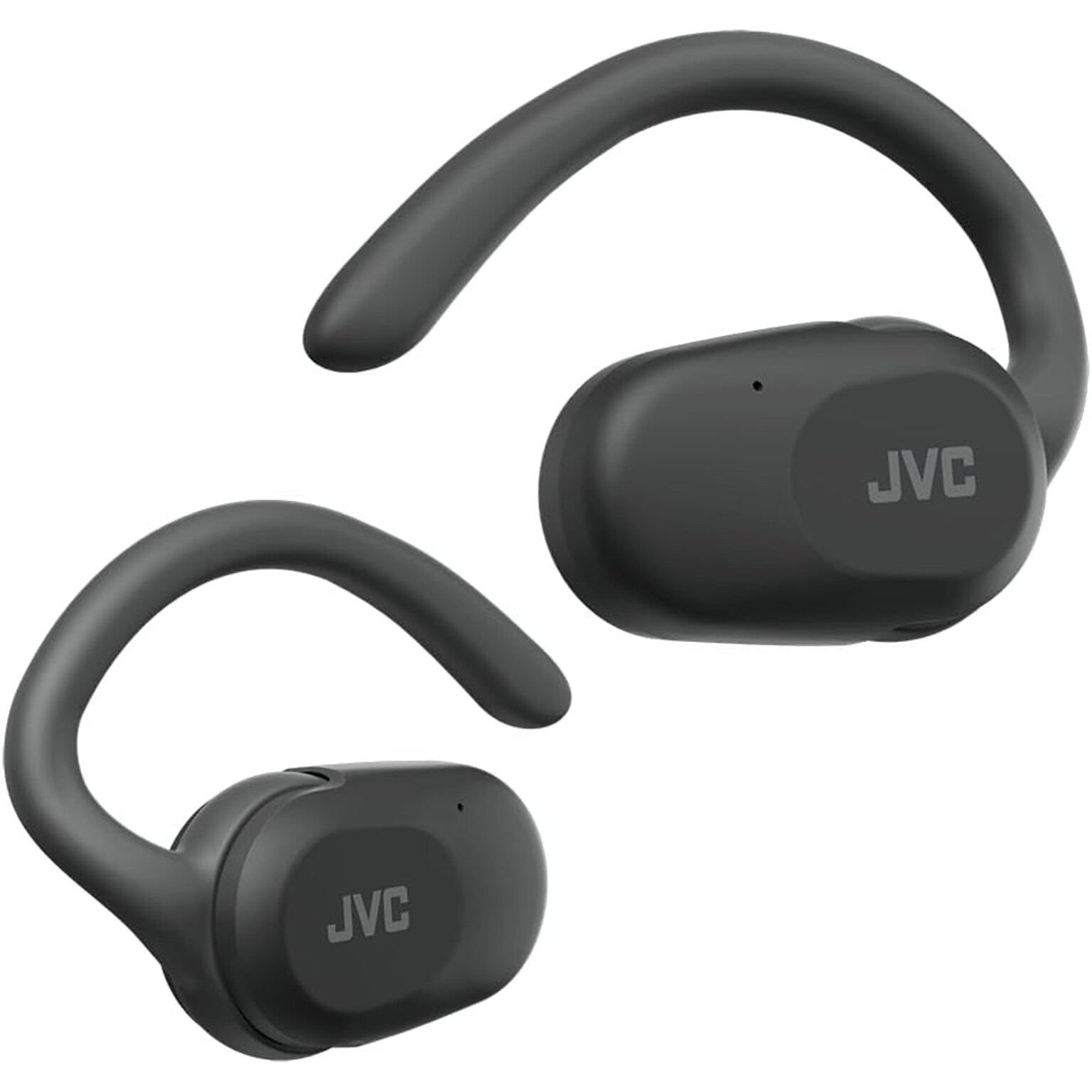 JVC Nearphones Wireless Open-Ear Earbuds, Bluetooth, Black (HANP40TB)