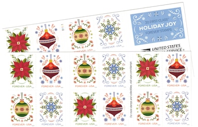 USPS Holiday Forever 20 Postage Stamps (FOREVERHOLID20)