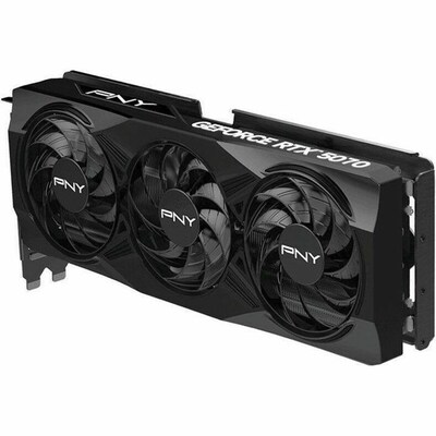 PNY NVIDIA GeForce RTX 5070 PCI Express 5.0 x16 12GB GDDR7 Gaming Graphics Card, 2325 Core, 28000MHz, Black (VCG507012TFXPB1)