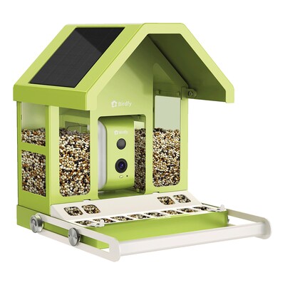 Birdfy Smart Bird Feeder with Camera, Solar Panel and AI by Subscription, Green (EPPAMBNI8172100)