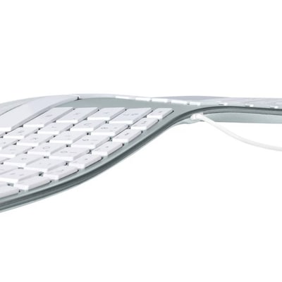 Matias Sculpted Wired Ergonomic Keyboard for Mac, Silver (FK313)