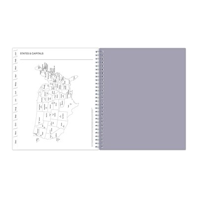 2027 Blue Sky Rue Du Flore 8" x 10" Calendar Year Monthly Planner, Plastic Cover (101605-27)