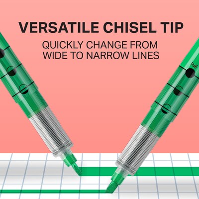 Sharpie Liquid Highlighter, Chisel Tip, Green, Dozen (24426/1754468)